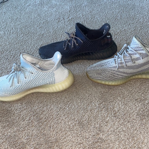 Reflective breds , cloud white , tint blue yeezys size 11.5 - Picture 2 of 4